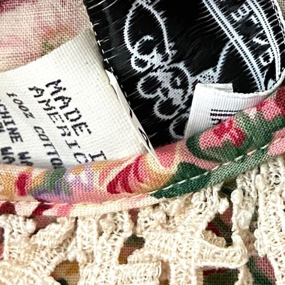 Vintage Three Blind Mice Floral Sleeveless Dress with Lace Collar in Size 14 - Picture 8 of 9